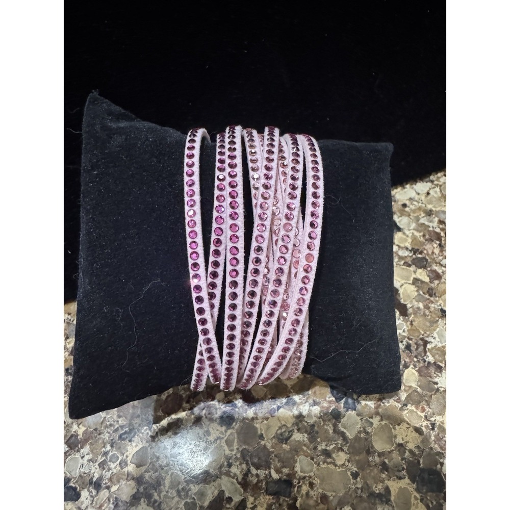 Touchstone Crystal Pink Wrap-Star Bracelet NEW Barbiecore New